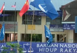 For using a government flood relief centre for their Bilik Gerakan.