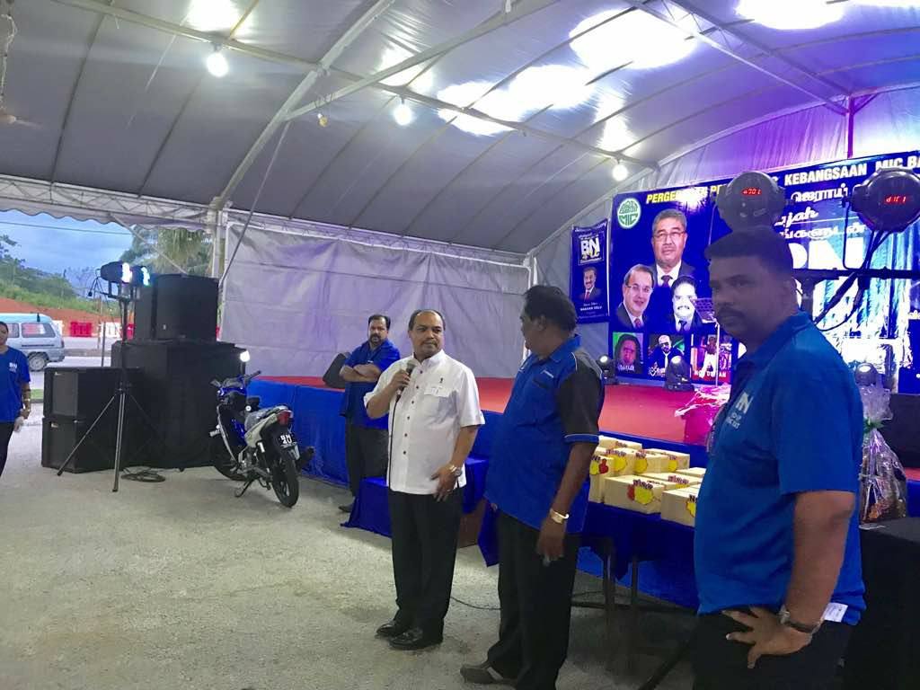 For repeated treating of voters while campaigning, including giving away a motorcycle as a lucky draw prize.